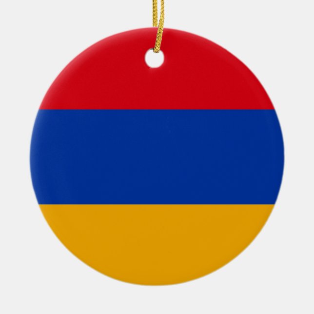 Russia Flag Ceramic Ornament (Front)