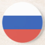 Russia Flag Coaster<br><div class="desc">Patriotic flag of Russia.</div>
