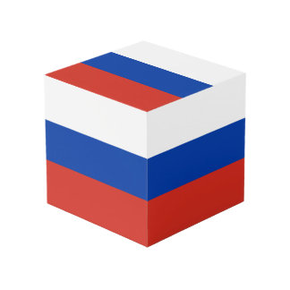 Russia flag cube