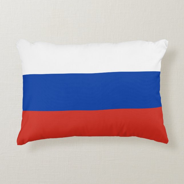 Russia flag decorative cushion (Front)