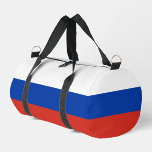 Russia flag duffle bag