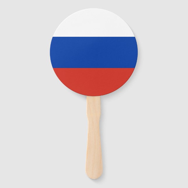Russia flag hand fan (Front)