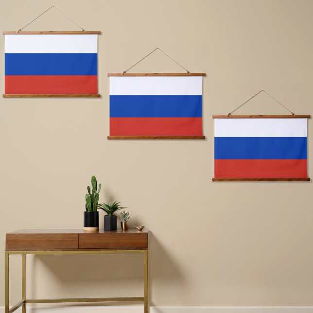 Russia flag hanging tapestry (Asymmetrical)