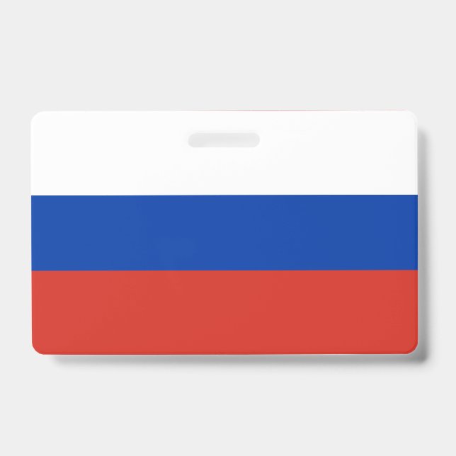 Russia flag ID badge (Front)