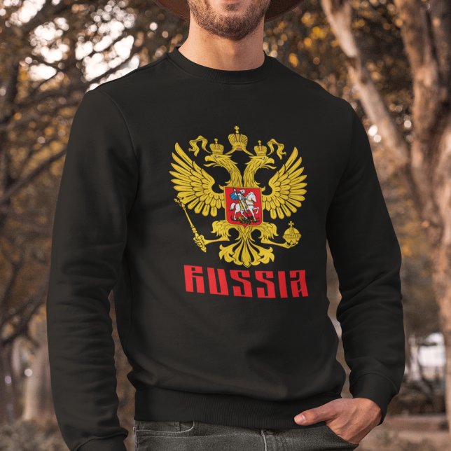 Russia Flag Imperial Eagle Russian Orthodox Sweatshirt (Creator Uploaded)