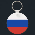 Russia Flag Key Ring<br><div class="desc">Patriotic flag of Russia.</div>