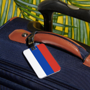 Russia flag luggage tag