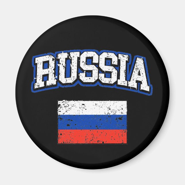 Russia Flag Magnet (Front)