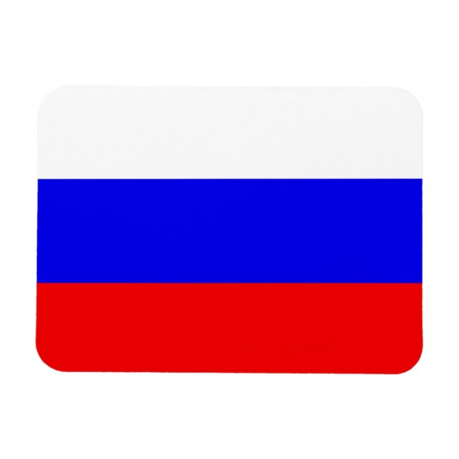 Russia Flag Magnet (Horizontal)