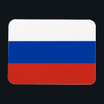 Russia Flag Magnet<br><div class="desc">Patriotic flag of Russia.</div>
