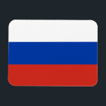 Russia Flag Magnet<br><div class="desc">Patriotic flag of Russia.</div>