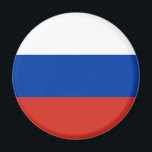 Russia Flag Magnet<br><div class="desc">Patriotic flag of Russia.</div>