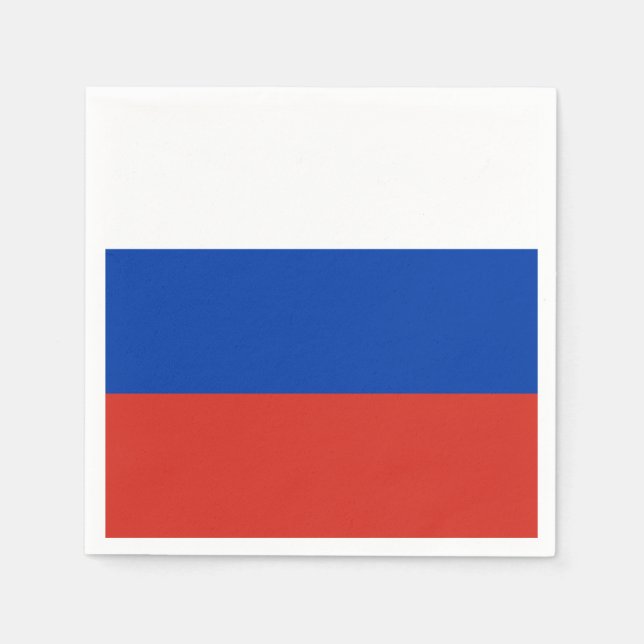 Russia flag napkin (Front)