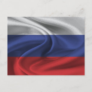 Russia Flag Postcard