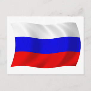Russia Flag Postcard