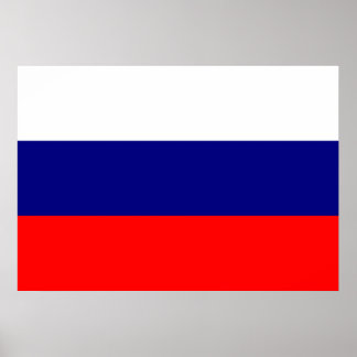 Russia Flag Poster