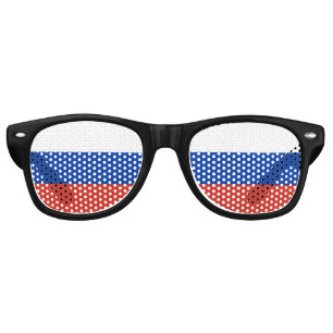 Russia Flag Retro Sunglasses
