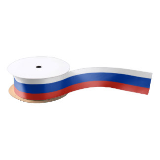 Russia Flag Russian Patriotic Satin Ribbon