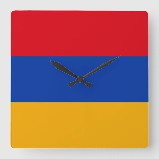 Russia Flag Square Wall Clock (Front)