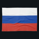 Russia Flag Tea Towel<br><div class="desc">Patriotic flag of Russia.</div>