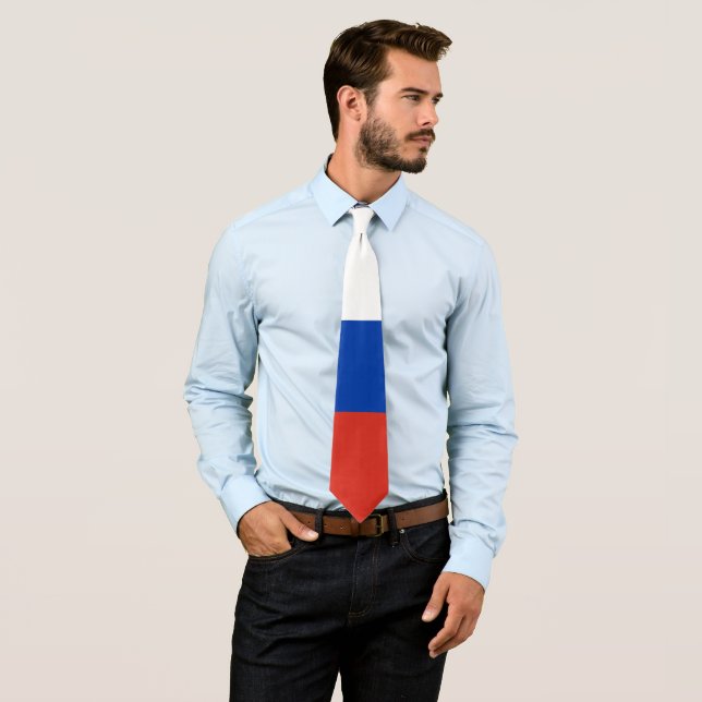 Russia flag tie (In Situ)