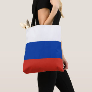 Russia flag tote bag