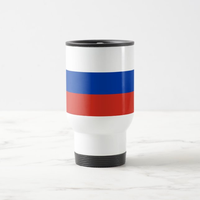 Russia Flag Travel Mug (Center)