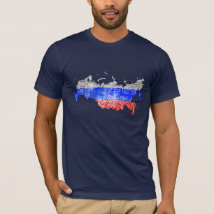 Russia Flagcolor Map T-Shirt