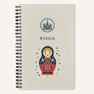 Russia Heritage & Matryoshka Doll Photo Archive Notebook