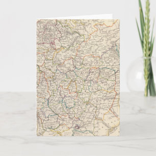 Russia in Europe general map Holiday Card