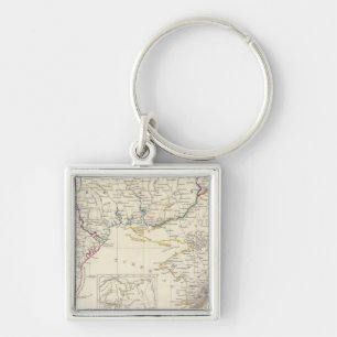 Russia in Europe Part VIII with index map Key Ring