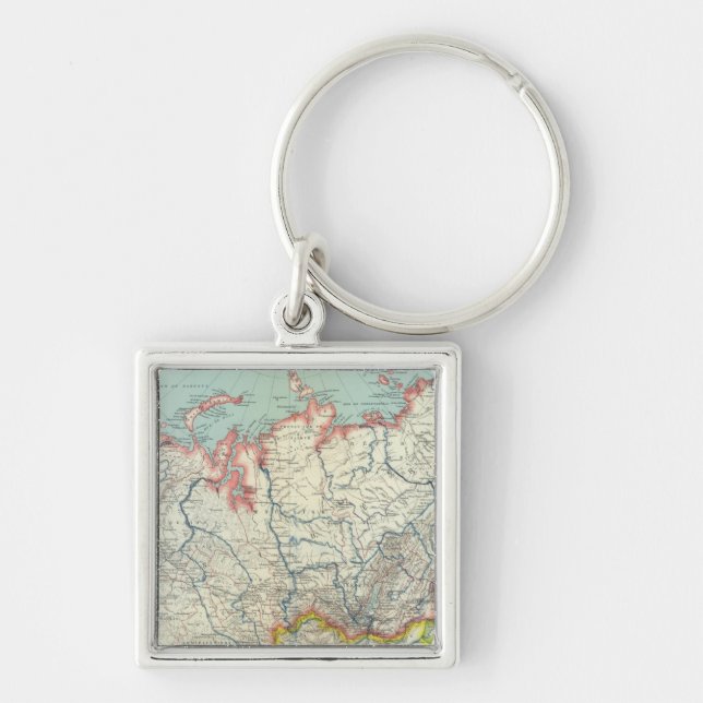 Russia, Korea and Asia Key Ring (Front)