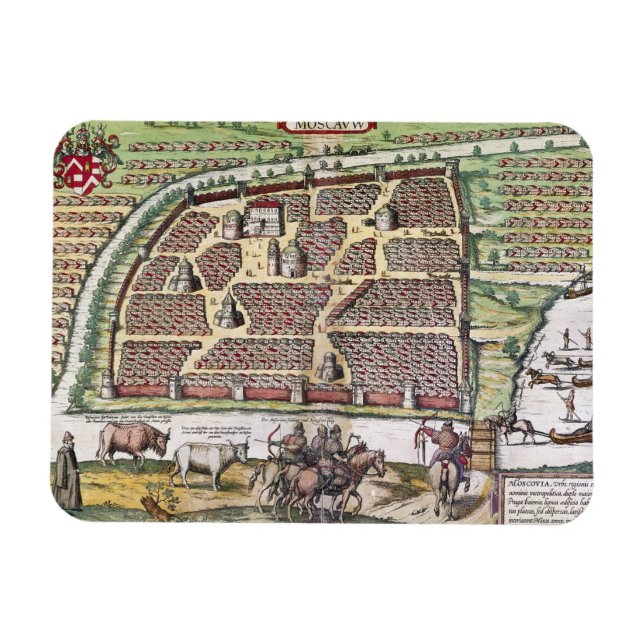 RUSSIA: MOSCOW, 1591 MAGNET (Horizontal)