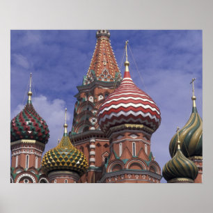 Russia, Moscow, Red Square. famous onions of St. Poster