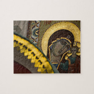 Russia, Moscow, Red Square. Our Lady of Kazan Jigsaw Puzzle