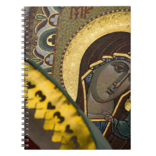 Russia, Moscow, Red Square. Our Lady of Kazan Spiral Notebook