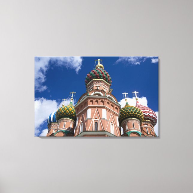 Russia, Moscow, Red Square. St. Basil's 2 Canvas Print (Front)