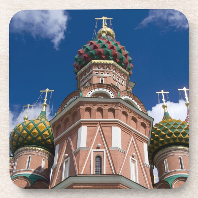 Russia, Moscow, Red Square. St. Basil's 2 Coaster (Front)