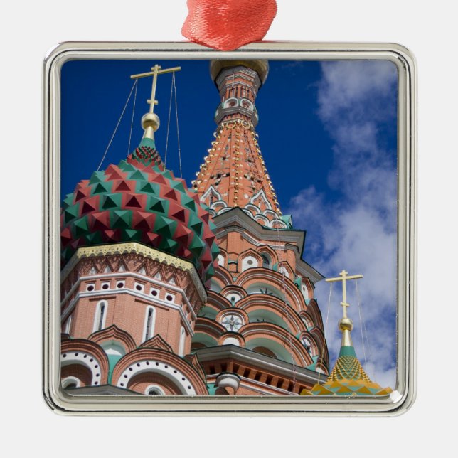 Russia, Moscow, Red Square. St. Basil's 5 Metal Tree Decoration (Front)