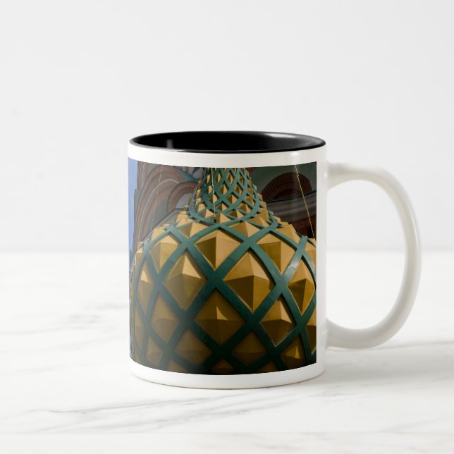 Russia, Moscow, Red Square. St. Basil's Two-Tone Coffee Mug (Right)