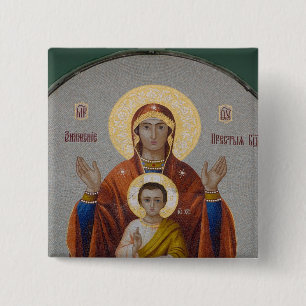Russia, Moscow, Sparrow Hill, Trinity Church. 15 Cm Square Badge