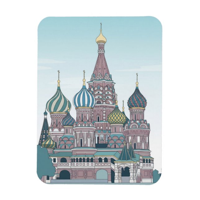 Russia Moscow Travel Magnet (Vertical)