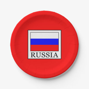 Russia Paper Plate
