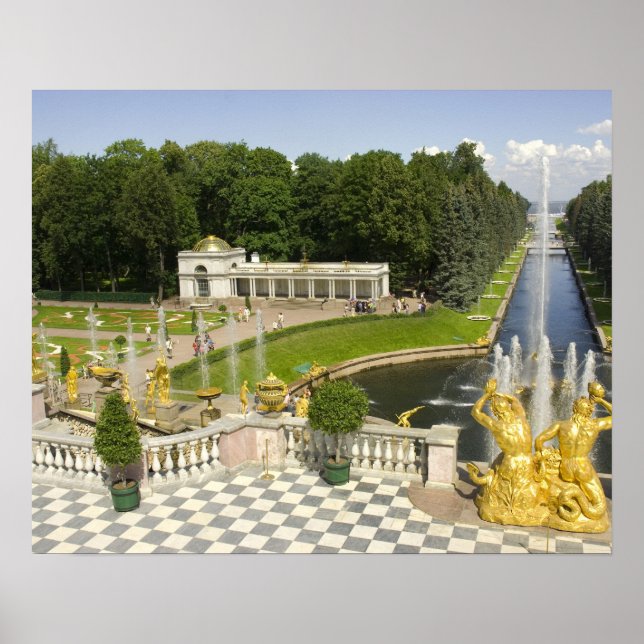 Russia. Petrodvorets. Peterhof Palace. Peter the Poster (Front)