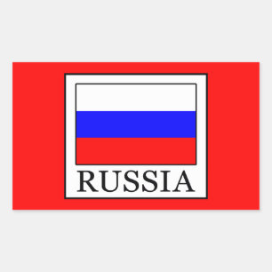Russia Rectangular Sticker