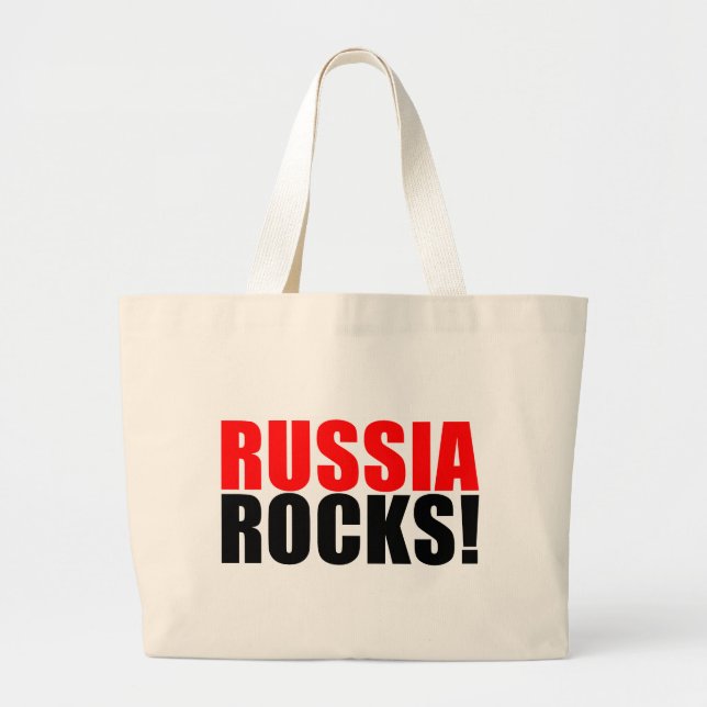 RUSSIA ROCKS LARGE TOTE BAG (Front)