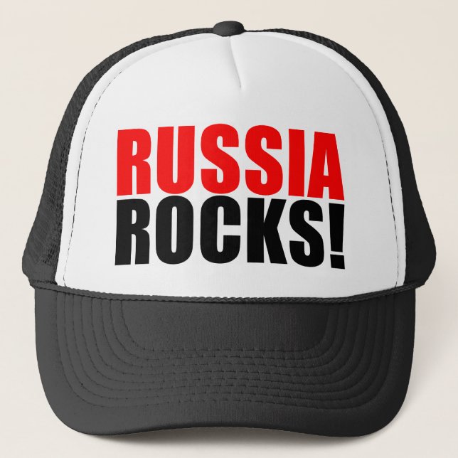 RUSSIA ROCKS TRUCKER HAT (Front)