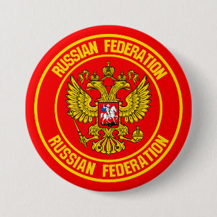 Russia Round Emblem 7.5 Cm Round Badge