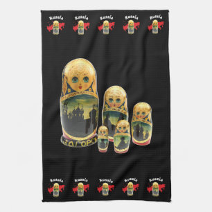 Russia - Russia Babuschka Dishcloths Tea Towel