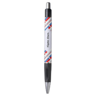 Russia Russian Flag Tiled Black Personalisation